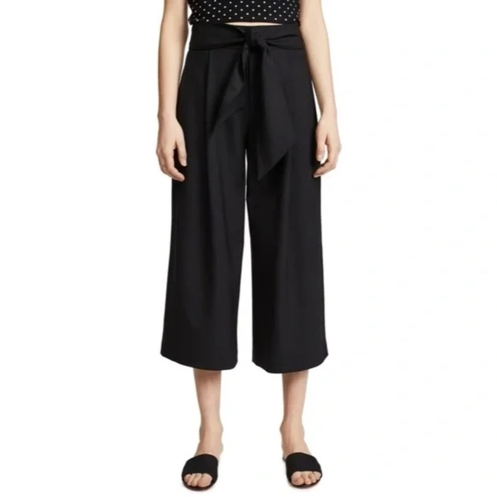 Club Monaco Izabelah Black Wide Leg Pant
